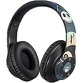 Disney Nightmare Before Christmas Bluetooth Over Ear Headphones, Wireless and Wired Foldable Headset Built-in Microphone - Ti