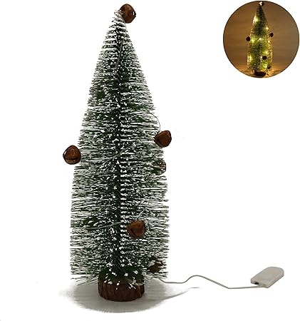 Luci E Decorazioni Natalizie.Cvhomedeco Mini Albero Di Natale Artificiale Da Tavolo Con Rusty Bells E Luci A Led Bianche Calde Per Ornamenti Natalizi E Decorazioni Natalizie H 31 8 Cm Amazon It Casa E Cucina