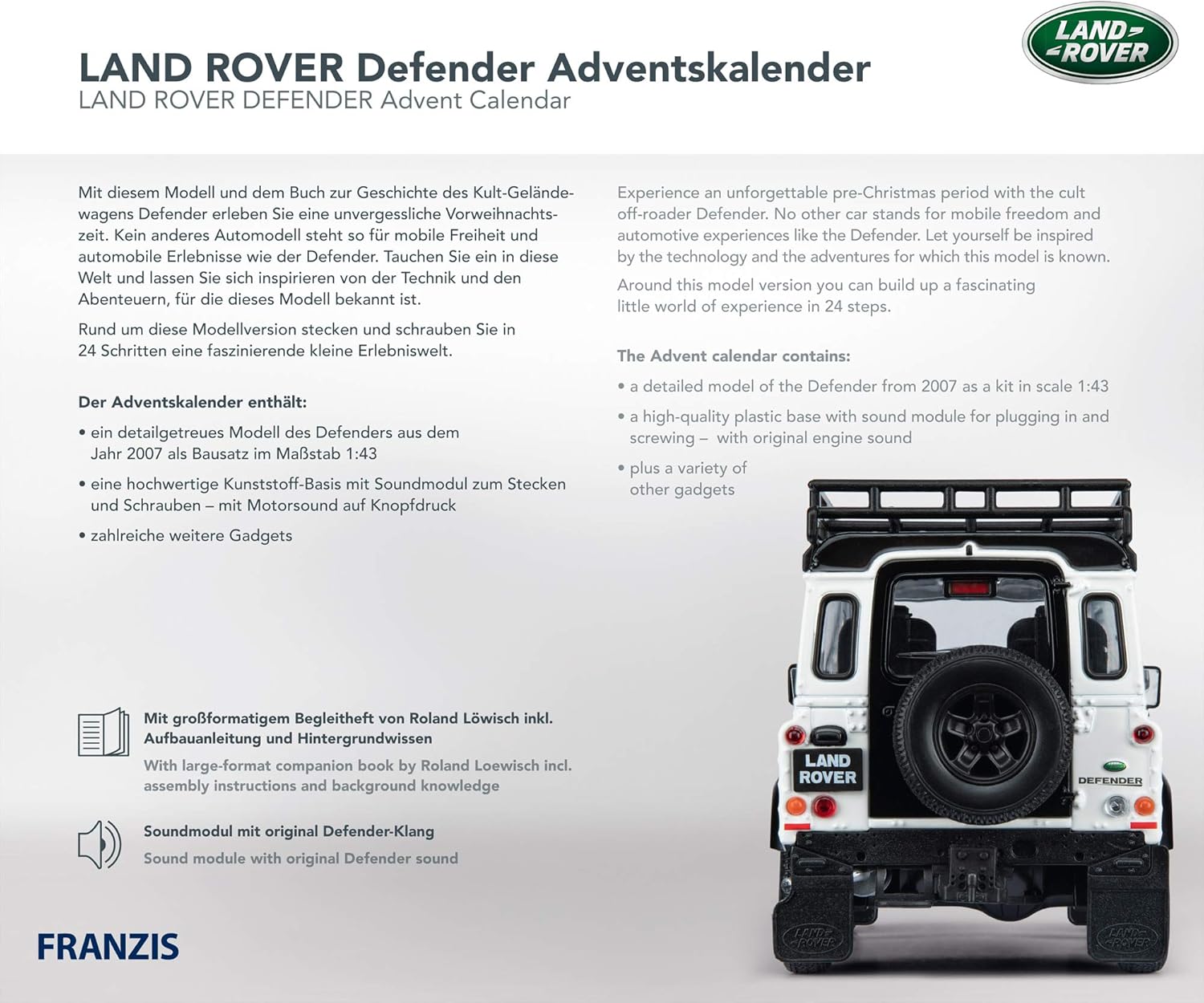 Land Rover Defender Adventskalender 2020, White, black, multi-coloured, standaard - Image 3