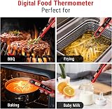 ThermoPro Digital Food Thermometer Probe IPX6 Waterproof Foldable Backlit view 6