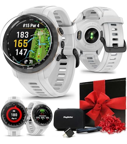 Amazon.com: Garmin Approach S50 (Cream Gold/Ivory) Golf GPS Watch