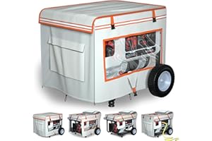 TBNO Generator cover,32"L x 24"W x 24"H,Generator Covers While Running,All Season Protection for Generator,Heavy Duty Waterproof Generator Covers for Outside,beige