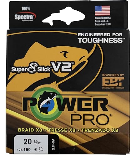 Ligne De Pêche Power Pro Super 8 Slick Spectra - 50 Lb 300 Yards - Verte - Neuve