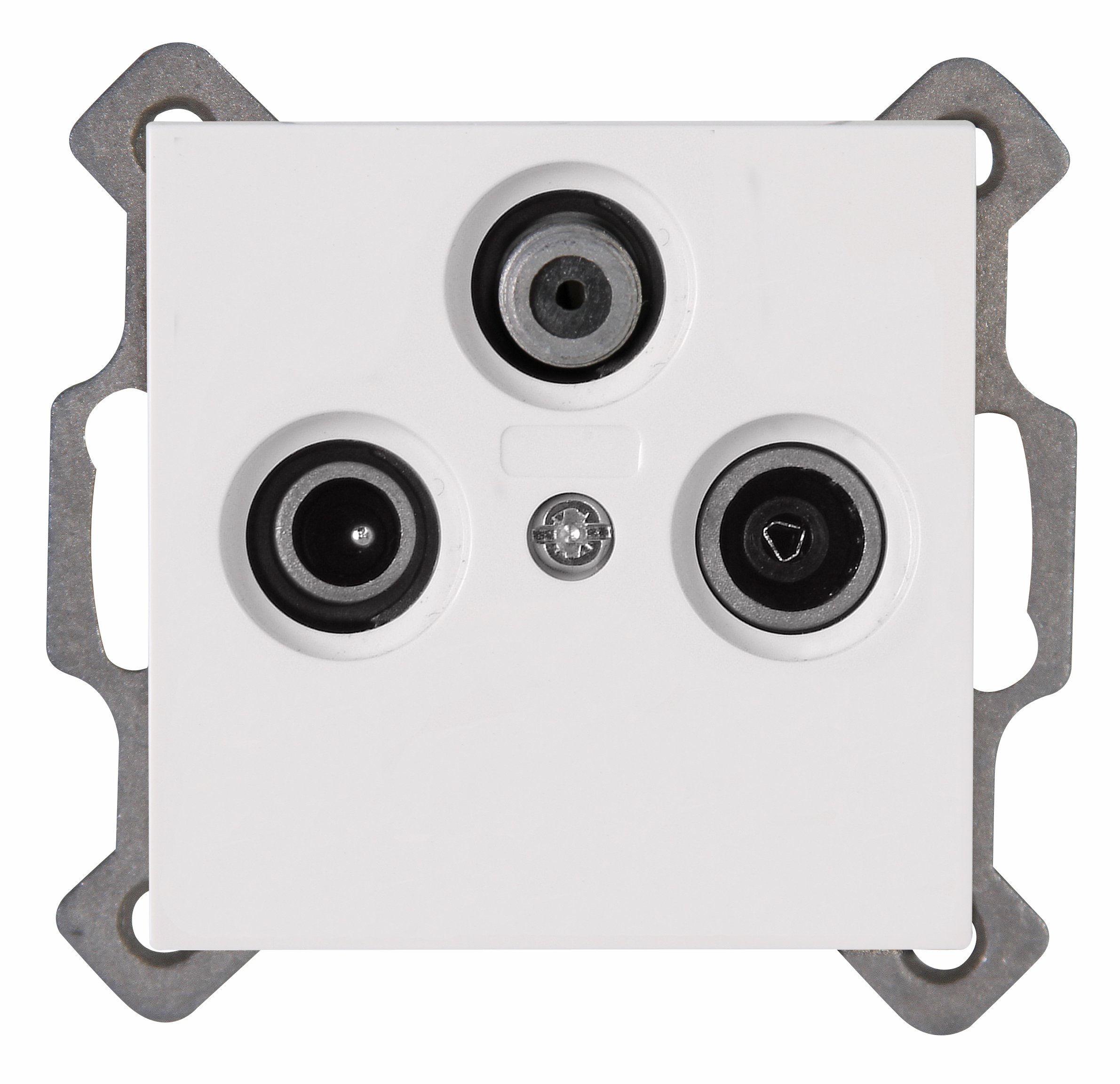 Kopp Athenis 941329084 Antenna Socket 3-Way TV/RF/SAT Pure White