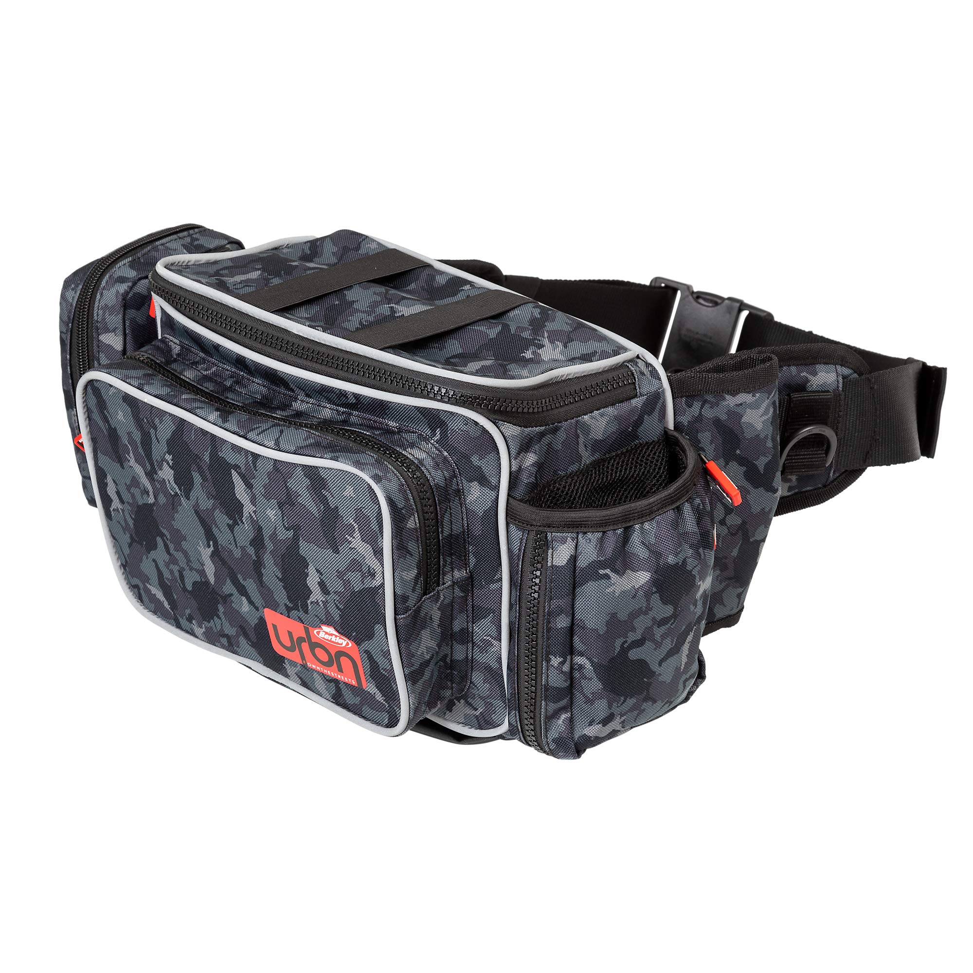Berkley URBN Hip BagPredator Fishing - Protection and Padded - Bespoke Urban Camo for Street Fishing, Lure fishing, Pike / Perch / Zander, Camo
