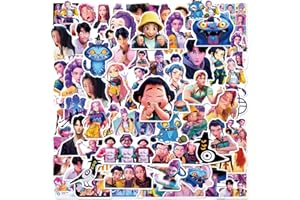 LEIRUIYG Demon Hunters Movie Stickers, 60 PCS Korean Cartoon Kpop Stickers for Water Bottles, Waterproof Vinyl Decal for Teen Girls Boys Adult Laptop Skateboard Phone Case Guitar Travel Case Bike Notebook