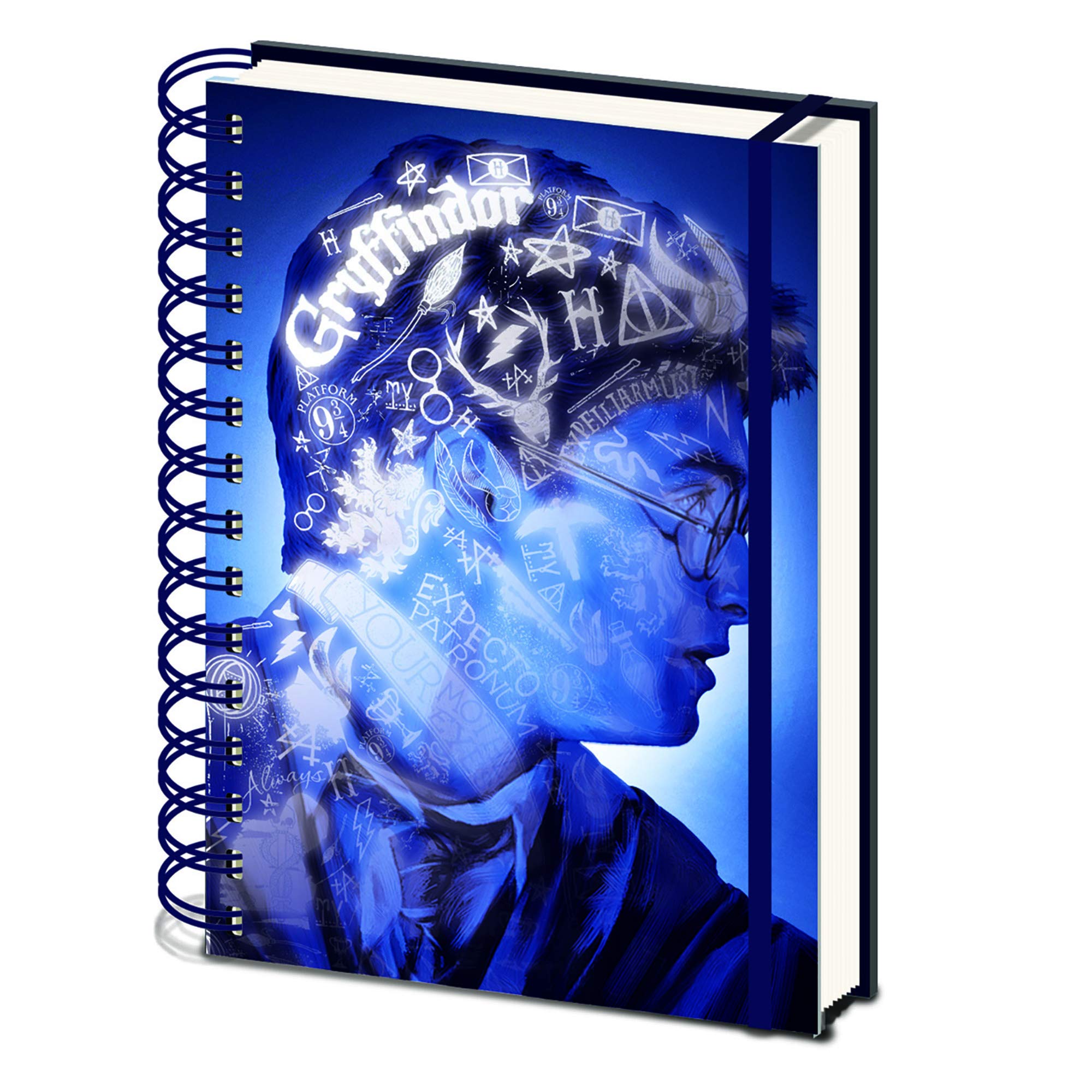 Harry Potter (Magic Portrait) A5 3D Premium Notebook, Blue