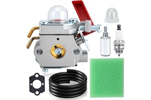 HIPA 984534001 Carburetor Air Filter Tune Up Kit for Homelite UT20749 UT20758 UT20769 UT20785 UT20778 UT20750 UT20781 UT20748