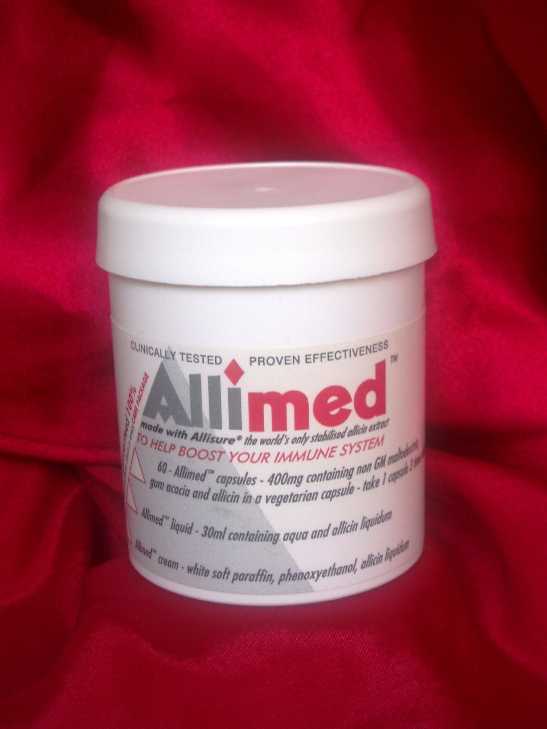 Allimed 50ML Antiseptic Creme 100% Allisure AC-23 Physician Strength Stabilized Allicin, For MRSA, Lyme, Candida, C. Diff, Antibiotic Resistant Infections