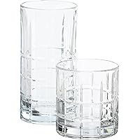 Anchor Hocking Manchester Small and Large Drinking Glasses, 16-Piece ...