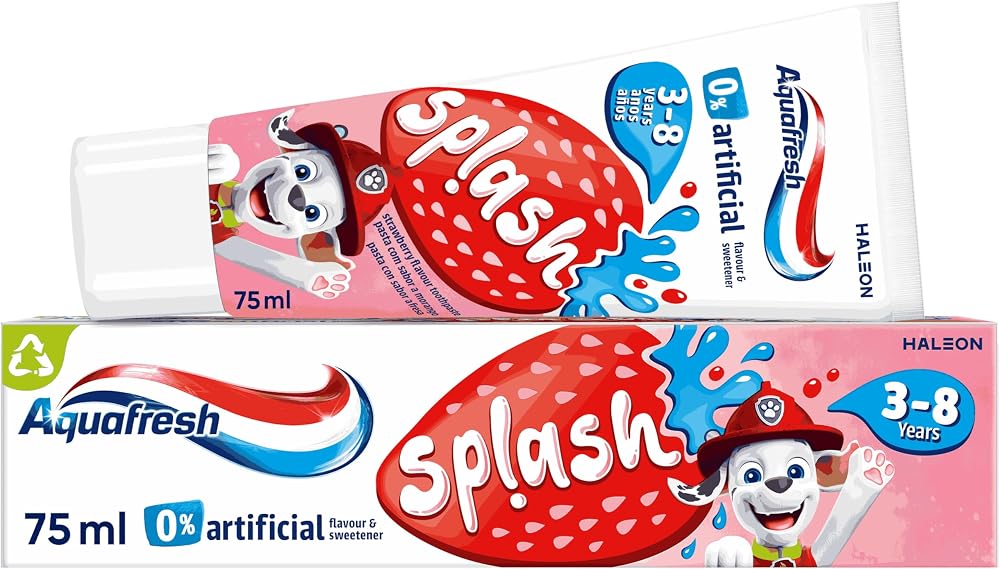 Aquafresh Paw Patrol Splash Toothpaste 75ml 3-8 Years Strawberry