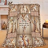 Giraffe Throw Blanket Giraffe Stuff Gifts for Kids Girls Boys Adults Women Men Soft Cozy Warm Plush Fluffy Fuzzy Fleece Blanket Decor 40''X50''