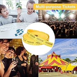 L LIKED Yellow Raffle Tickets, Single Ticket