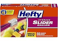 Hefty Slider Storage Bags, Gallon Size, 66 Count