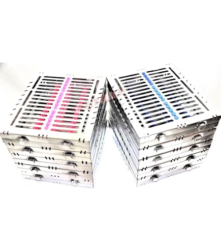 thumbnail image 2 of CYNAMED 2-Turn Button Dental Autoclave Sterilization Cassette Tray – Holds 10 Instruments, PN-10-02-00 2 of 6