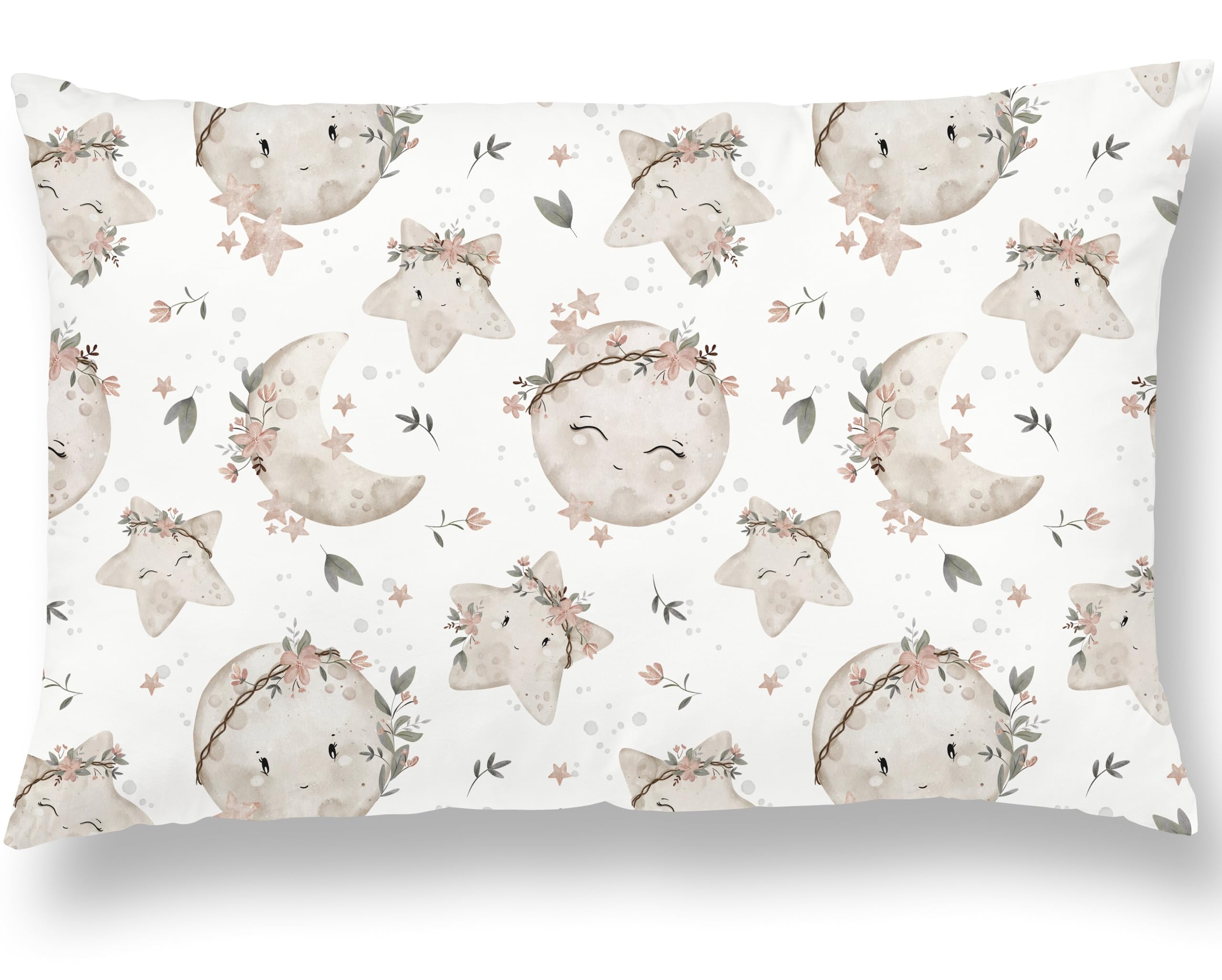 Toddler Pillow With Cotton Pillowcase - Kid / Baby pillow With Cover Suitable For Ages 3 To 10 - Small Size 60x40cm - Soft Hypoallergenic Children Pillow Case - Machine Washable - For Cot Bed, Travel