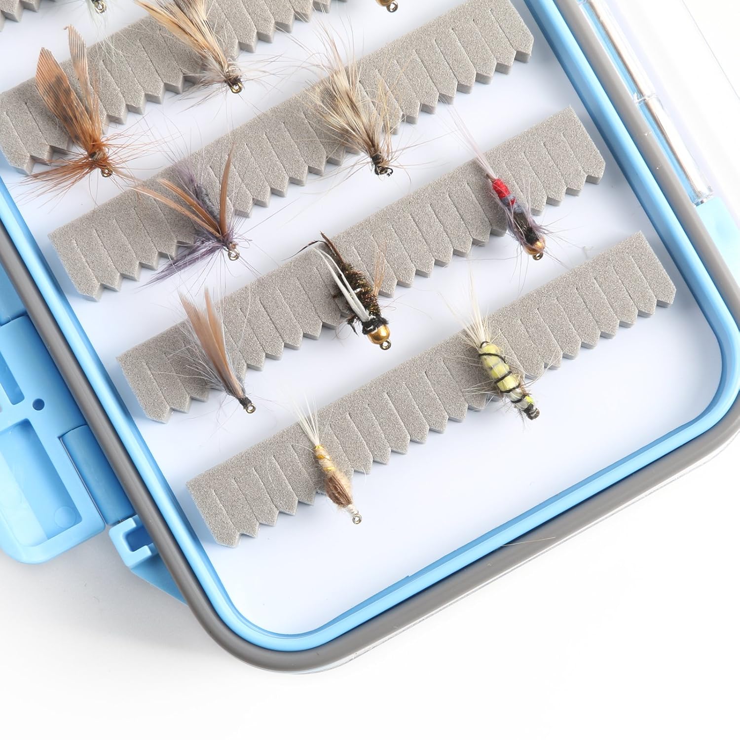 Two Sided Blue Fly Box Slit Fly Waterproof M Jig Foam 9 9cm Large 15cm Maxcatch 4 3cm B06xdgll5m Maximumcatch Fishing Box ルアーフライ用ケース ラウンド