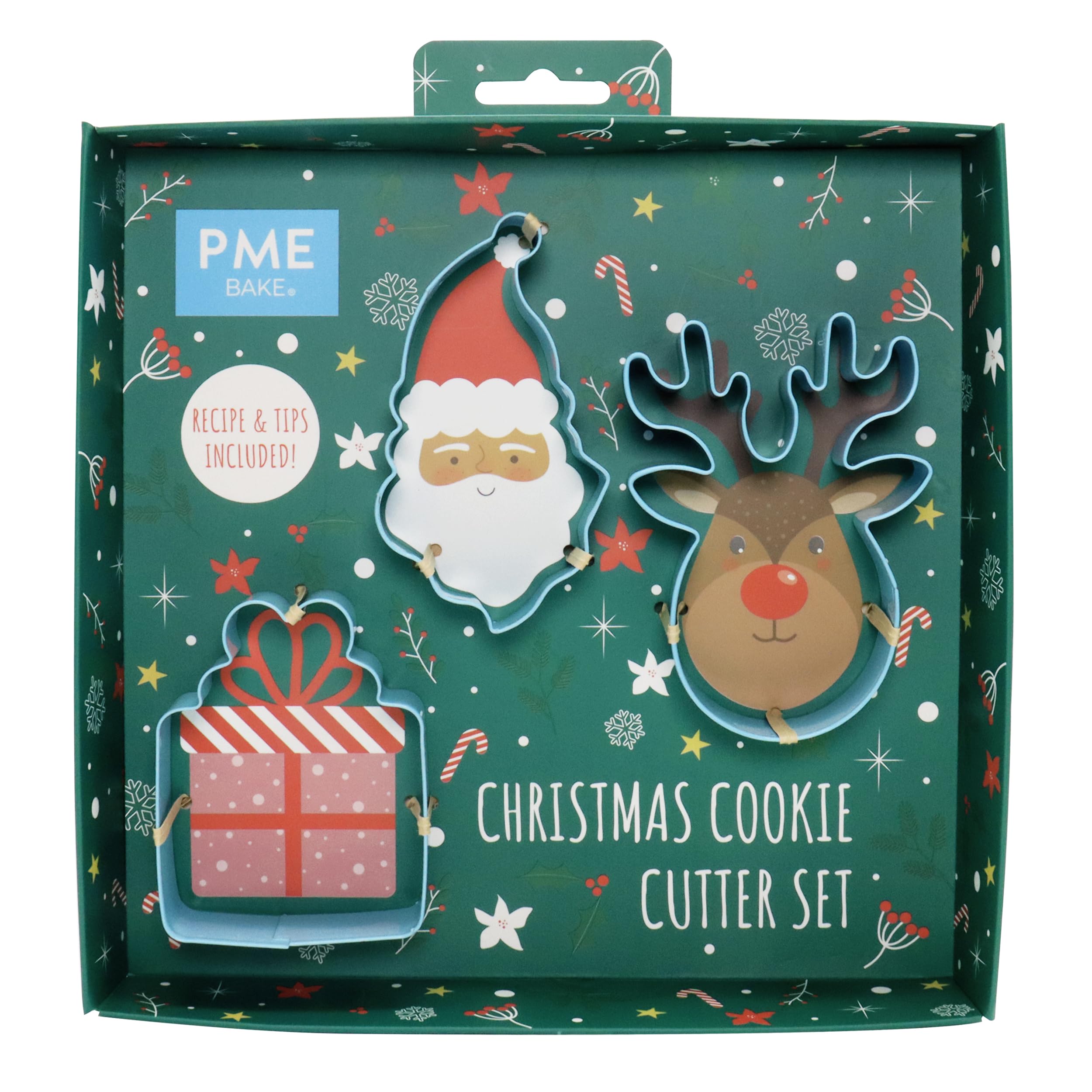 PME Santa Cookie Cutter Set, Christmas, Blue — image 1