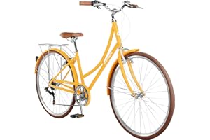 Retrospec Beaumont City Bike 7-Speed Step Through City Bike Commuter Bicycle for Men and Women with High-Tensile Strength Ste