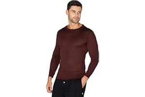 INTIMO Men's Classic Silk Long-Sleeve Pajama T-Shirt Loungewear Sleepwear