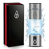 Hydrogen Water Bottle – 8000 PPB | Certified H2 Generator | SPE/PEM Cup with Platinum Electrodes & Dupont PEM • Portable USB Rechargeable Hydro Water Bottle, 280ML Hydrogen Generator for Healthy Water