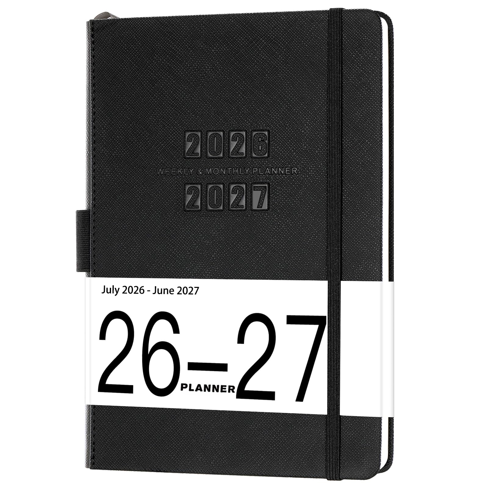 Artfan Academic Diary 2026-2027 - Diary 2026-2027 from July 2026 to June 2027, A5 Diary Week to View, Weekly Planner with Leather Cover, Pen Loop, Inner Pocket
