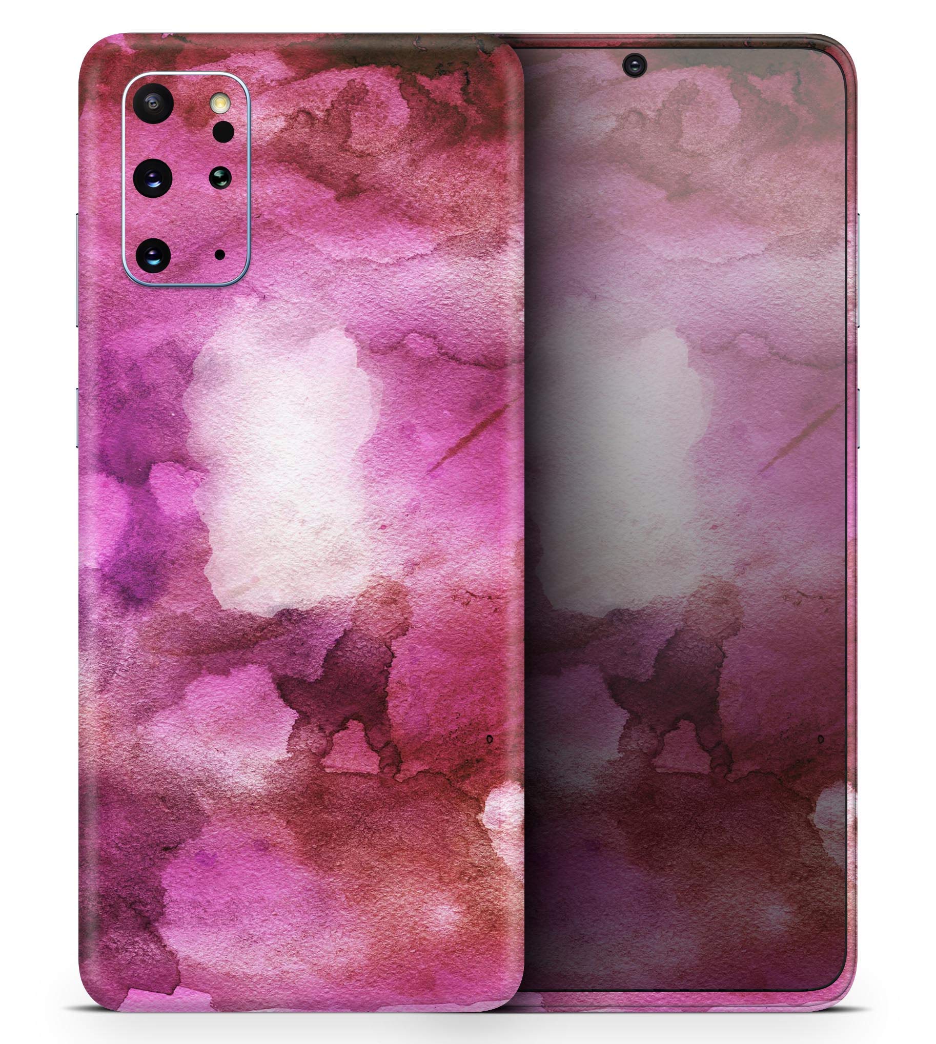 Pink 72 Absorbed Watercolor Texture | Protective Vinyl Decal Wrap Skin Cover Compatible with The Samsung Galaxy Note 8 (Full-Body, Screen Trim & Back Glass Skin)