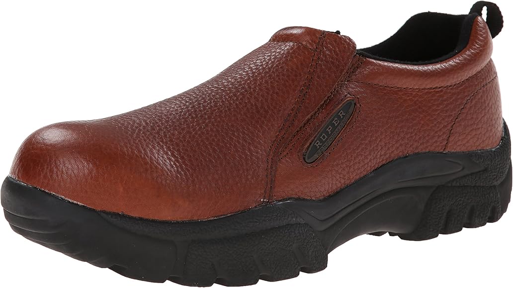 steel toe slip on dress shoes