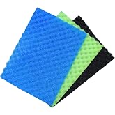 AFACYGN Aquarium Filter Media Bio Sponge Pad 16 x 12 x 1 inch, Fish Pond Foam Filter 20/30/40 ppi Set 3