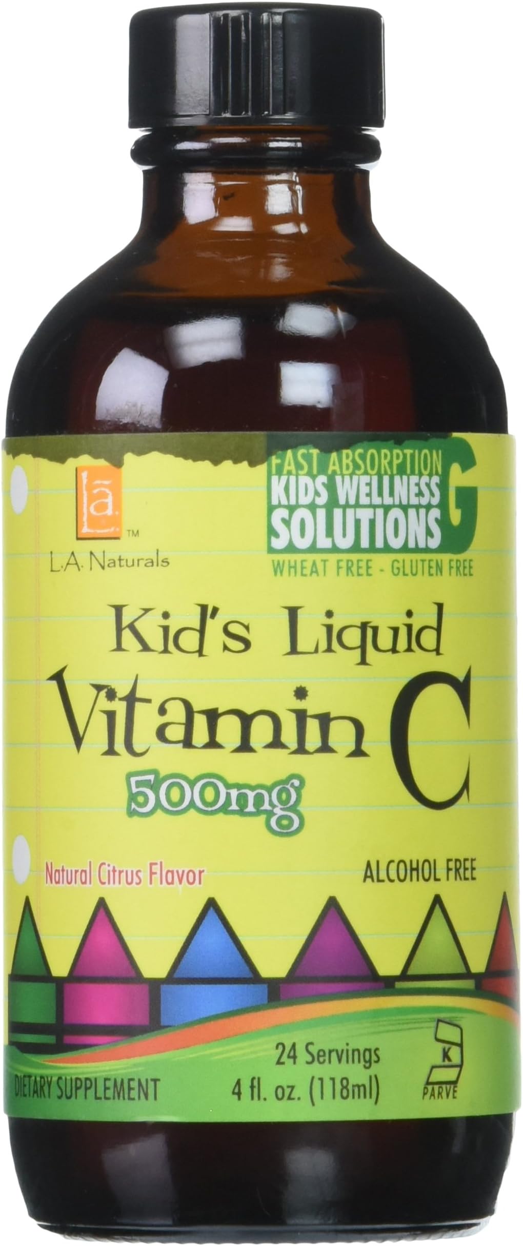 L A NATURALS Kid's Vitamin C 500mg, 0.02 Pound