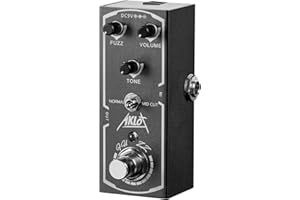 Fuzz Guitar Pedal, AKLOT Electric Effects Pedals Mini Single Type DC 9V True Bypass