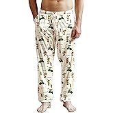 ZePinger Men's Pajama Pants Funny Pajama Pants For Men Soft Sleepwear Bottom Sleep Pants