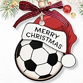 MAPDTWO Soccer Ornaments - Soccer Gifts for Girls, Boys, Kids, Players, Team, Coach - Sports Team, Sports Lovers Gifts for Women Men - 2 Layered Wood Ornament 2025