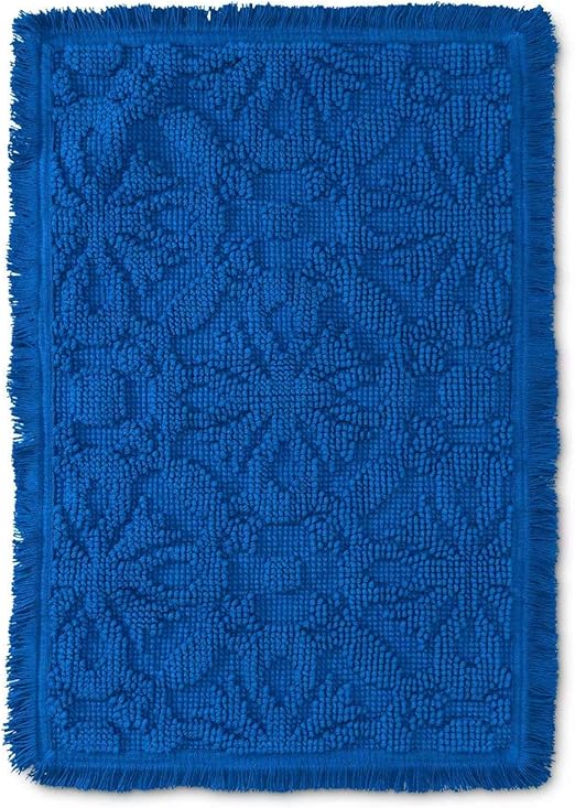 Alfombrilla de baño y Ducha con Relieve de Azulejos sólidos 100%