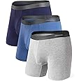 Separatec Mens Underwear with Pouch Moisture Wicking Rayon Made From Bamboo Underwear Men Breathable Boxer Briefs 3 or 6 Pack