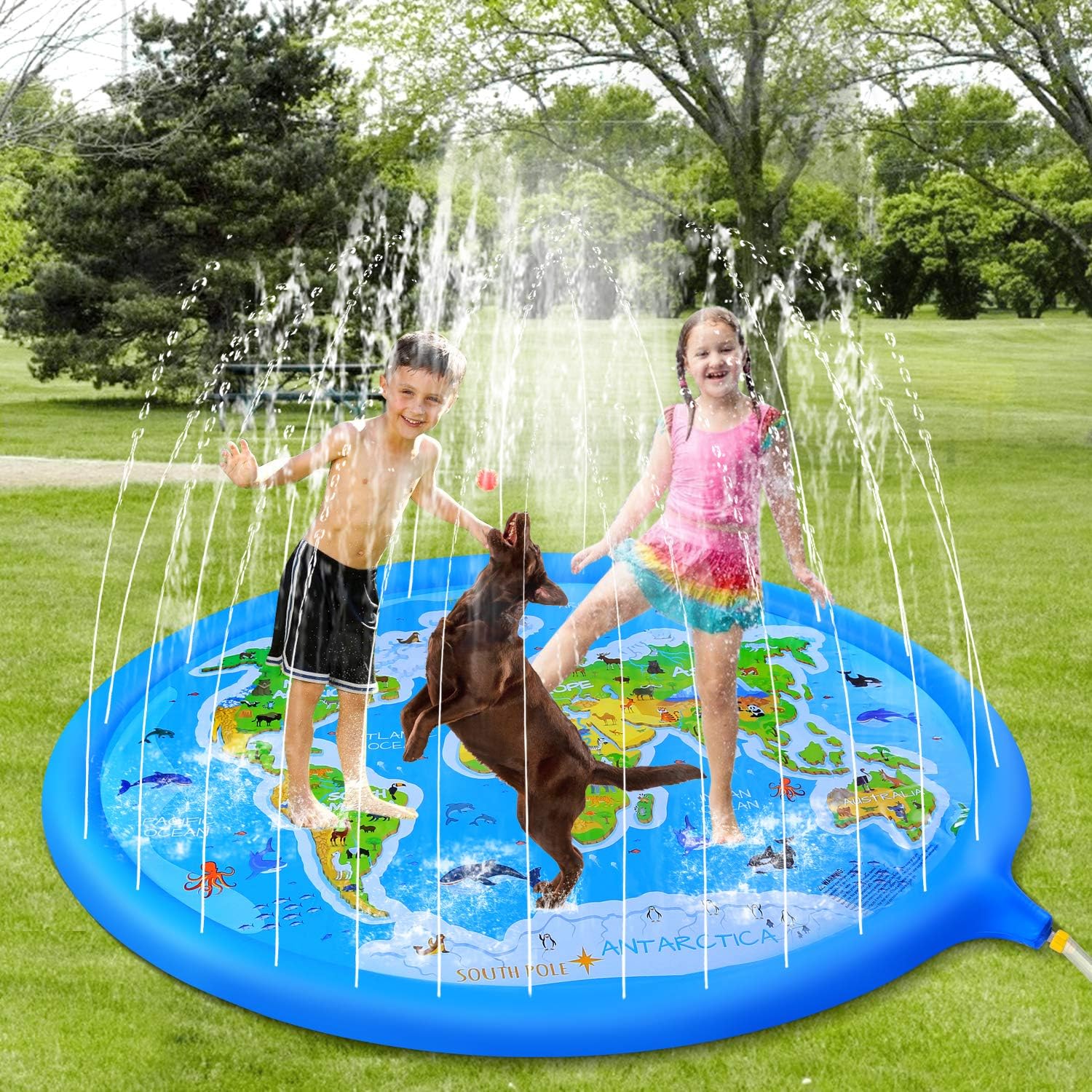 outdoor splash mat