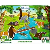 Skillmatics STEM Building Toy &ndash; My World Amazing Animals | Gifts for Kids Ages 3&ndash;7, Fun Learning &amp; Educational Playset for Preschool Kids