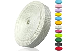 ADALT LION Nylon Webbing 1 Inch 1.5Inch Wide, Heavyweight Webbing Strap 12 Yard, Nylon Straps for Indoor or Outdoor DIY Gear Repair, Pet Collars, Crafts