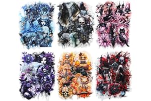 MiyouLuna 120Pcs PET Scrapbook Stickers, Gothic Stickers for Scrapbooking, DIY Crafts, Waterproof Journaling Supplies & Junk Journal Ephemera, with Sticker Organizer