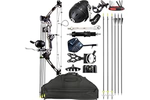 CENWTY Compound Bow Fishing Combo Kit - 20-70 LBS Hunting Bow with Bowfishing Arrow and Fishing Reel for Bowfishing Archery Hunting, Complete Kit