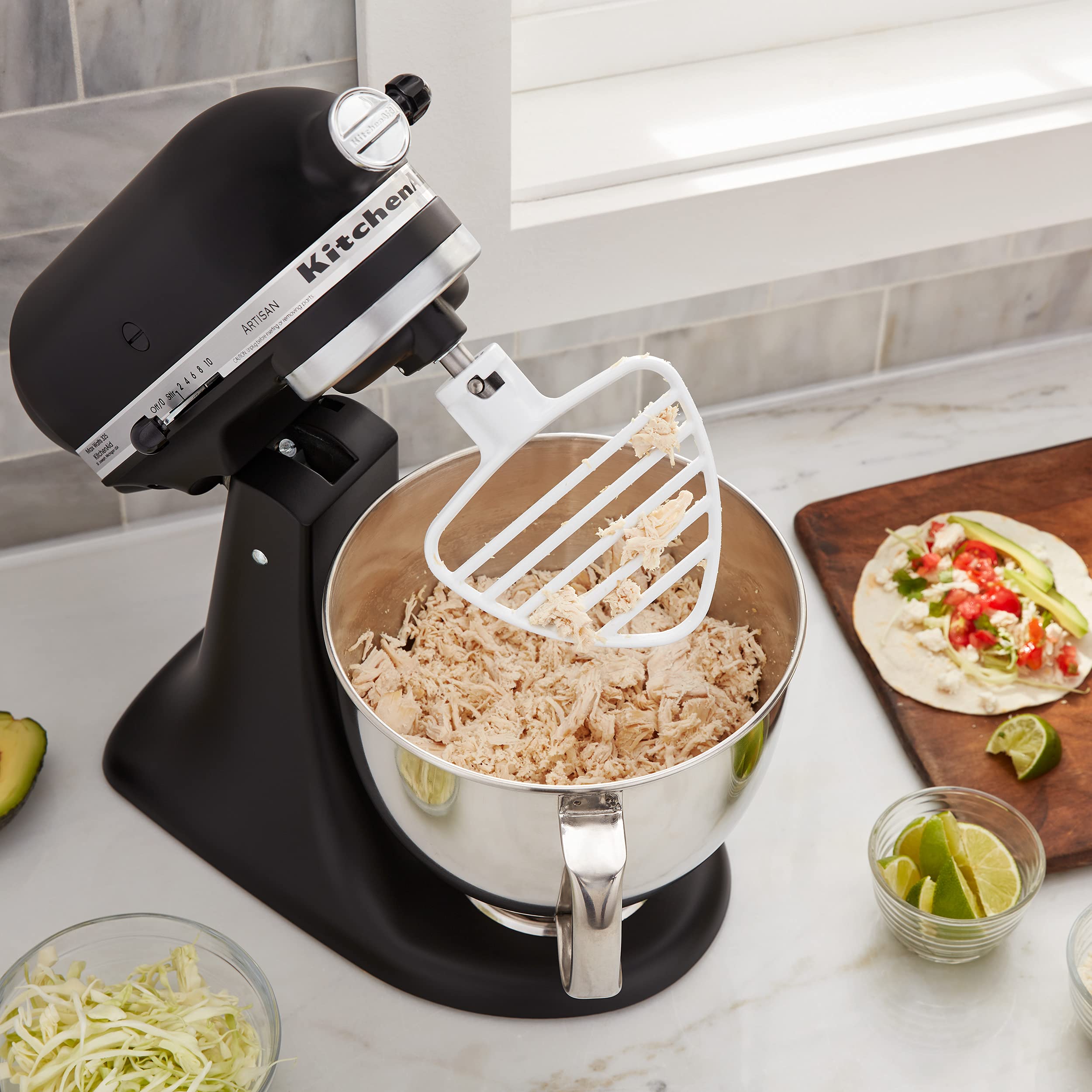 KitchenAid Pastry Tilt Head Stand Mixer Beater Attachment, White