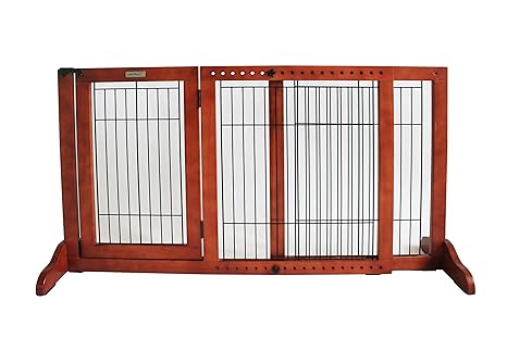 Simply Shield+ | Hunde-Barriere | Hunde-Absperrgitter | Verstellbare Breite mit Tür