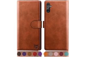 SUANPOT for Samsung Galaxy A14 5G Wallet case with RFID Blocking Credit Card Holder,Flip Book PU Leather Protective Cover Women Men for Samsung A14 Phone case(Light Brown)