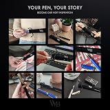 Wordsworth & Black Fountain Pen Set 18K Gold Nib Crimson Red Gift Pouch view 6