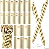 Humyoun 100 Pcs Gold Slim Ballpoint Pens Bulk Retractable Black Ink 1 mm Medium Point Smooth Writing Pens Nice Gift for Wedding Favors Guests Business Office Teachers Supplies Men Women Present