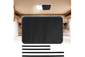 ACIMONE RV Skylight Window Shade, 23.25" x 15.25", Foldable Skylight Window Sun Shade for RV, Camper & Trailer, Premium 600D Oxford Blackout & UV Protection, Ideal Blinds, No-Tool Installation