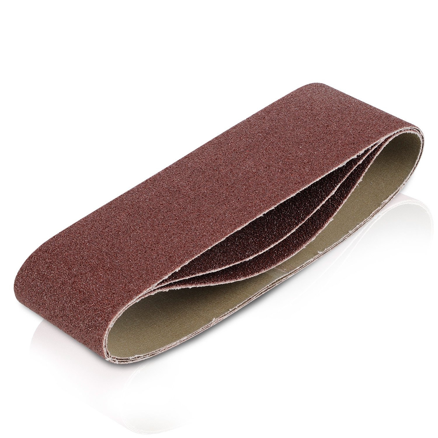 Kreator KRT242005 Set of 3 Sanding Belts 75 x 533 mm 80 Grit