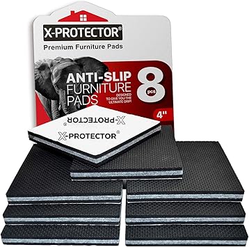 x protector almohadillas antiderrapantes para muebles 8 unidades 4 pulgadas los mejores protectores de muebles auto adhesivos para el sofa