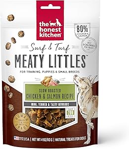 The Honest Kitchen Surf & Turf Meaty Littles Dog Treats - Tasty Training Treats - 4 oz. Bag