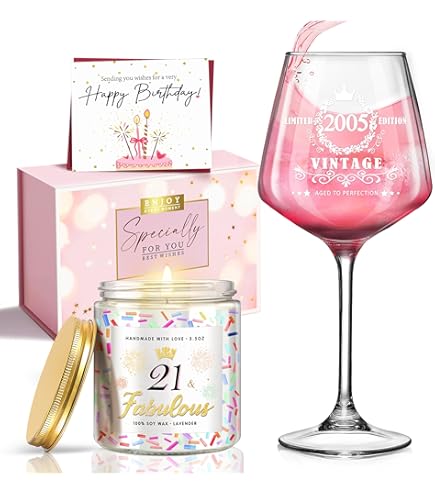 2025 Birthday Gifts For Women, Unique Vintage 1964 Wine Glass Gifts For